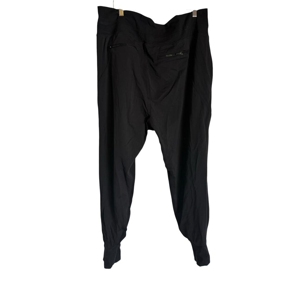 Athleta Venice Black Athleisure Athletic Travel Lounge Jogger Pants Plus Size 2X - Picture 6 of 8